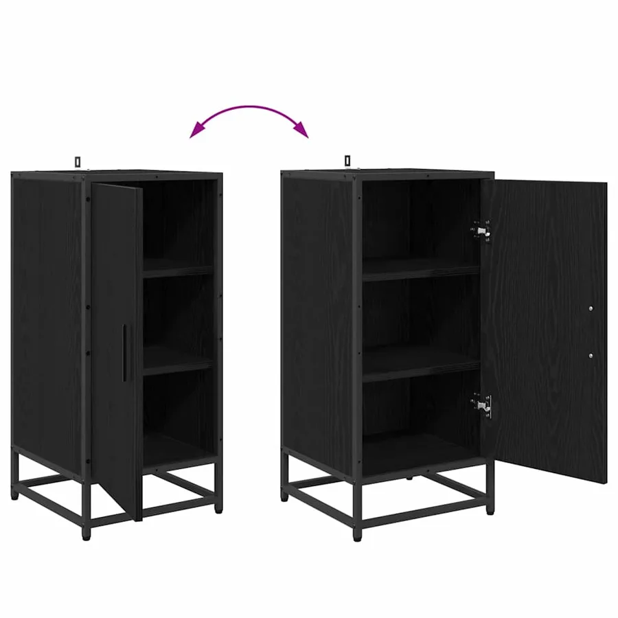 Buffet Chêne noir 35,5 x 35 x 76 cm - 11