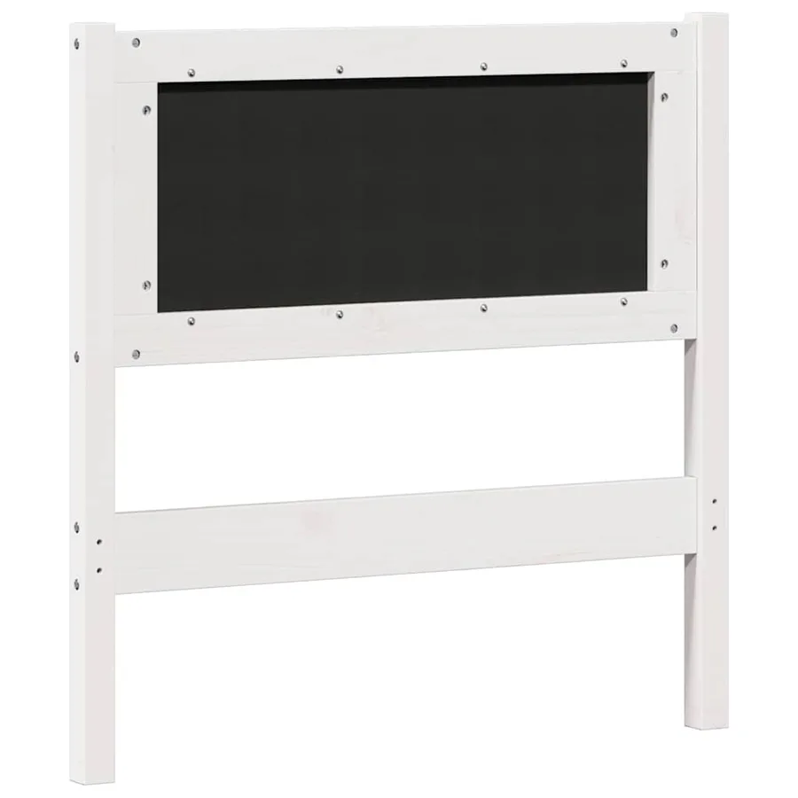 Tête de lit Autre Blanc et gris clair 75 cm Bois massif en pin - 6