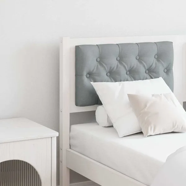 Tête de lit Autre Blanc et gris clair 150 cm Bois massif en pin
