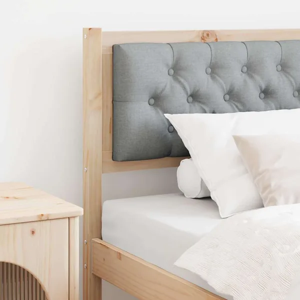 Tête de lit Autre Marron et gris clair 90 cm Bois massif en pin