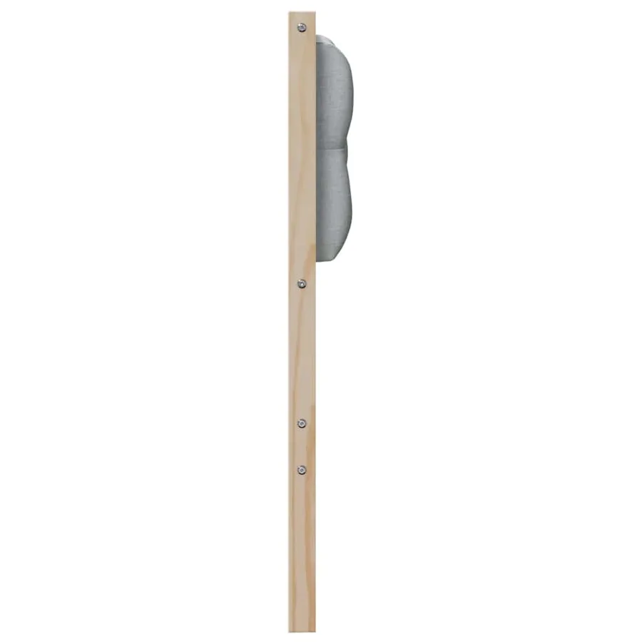Tête de lit Autre Marron et gris clair 90 cm Bois massif en pin - 5