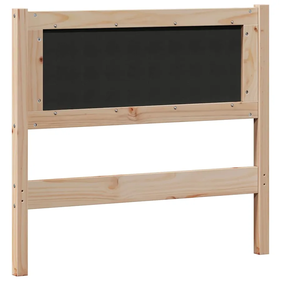 Tête de lit Autre Marron et gris clair 90 cm Bois massif en pin - 6