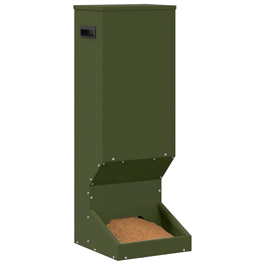 Nourrisseur pour cerfs Vert olive 28 x 30 x 80 cm - 3