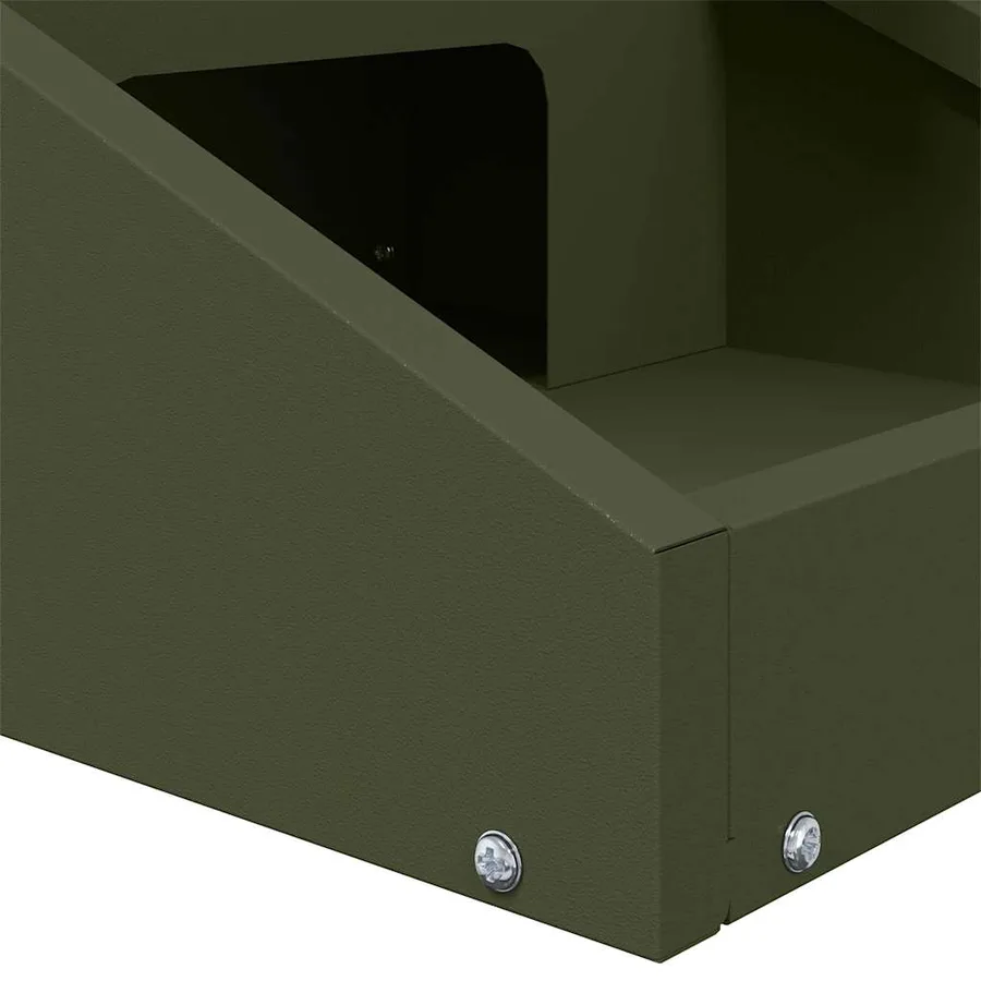 Nourrisseur pour cerfs Vert olive 28 x 30 x 80 cm - 9