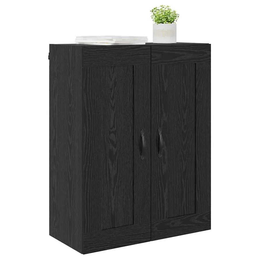 Meuble mural Chêne noir 69,5 x 34 x 90 cm Bois d'ingénierie - 3