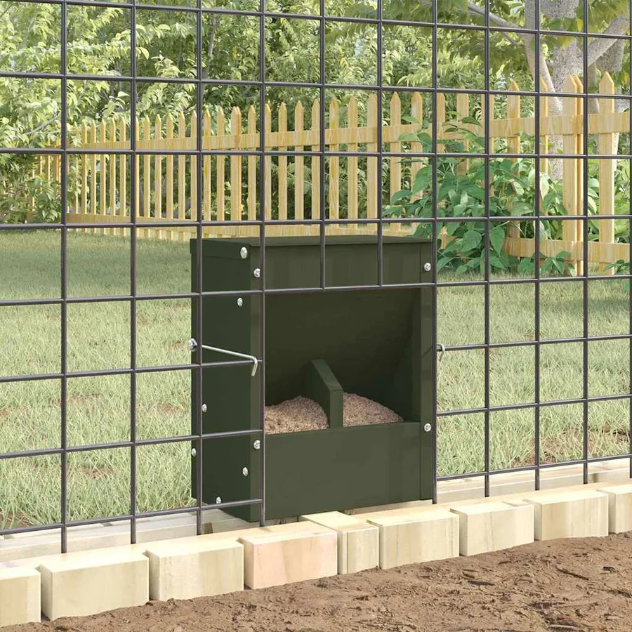 Distributeur pour lapins Vert olive 20 x 12,5 x 25 cm - 4