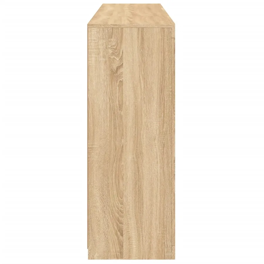Buffets avec lumières LED 3 pcs chêne sonoma bois d'ingénierie - 9