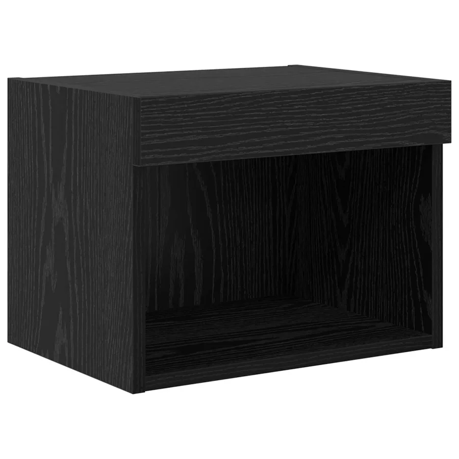Unités murales TV avec LED 5 pcs 40,5 x 30 x 102 cm Chêne noir - 6