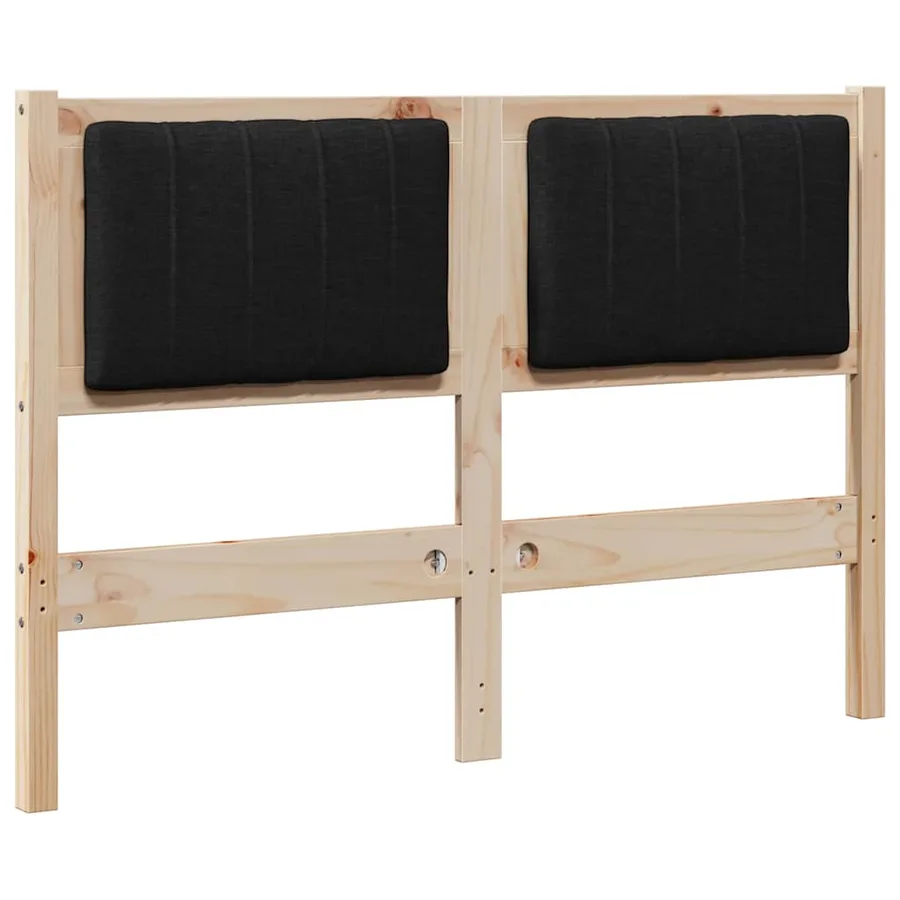 Tête de lit capitonnée Marron 120 cm Pin massif - 2