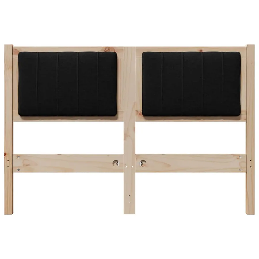 Tête de lit capitonnée Marron 120 cm Pin massif - 4