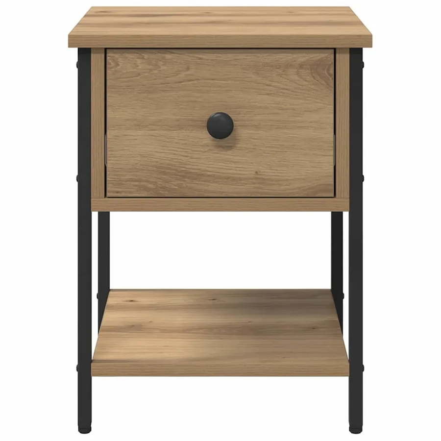 Table de chevet Chêne artisanal 34 x 35,5 x 45 cm - 6