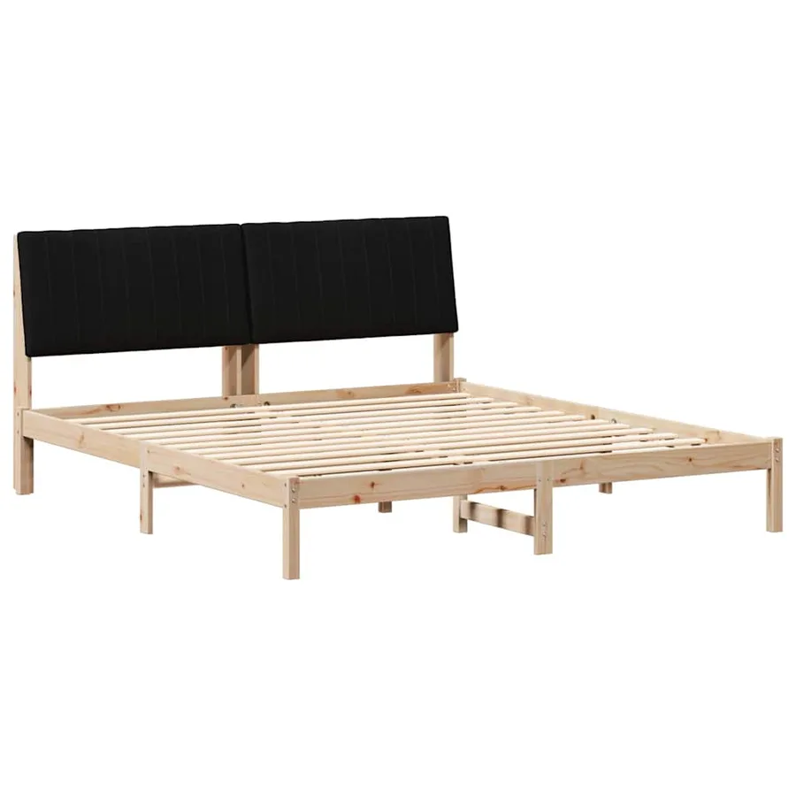 Cadre de lit avec tête de lit Marron 180 x 200 cm Pin massif - 2