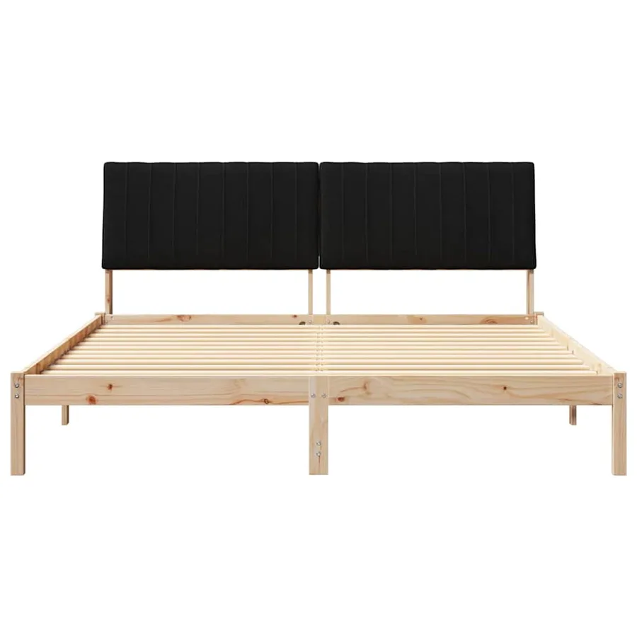 Cadre de lit avec tête de lit Marron 180 x 200 cm Pin massif - 5