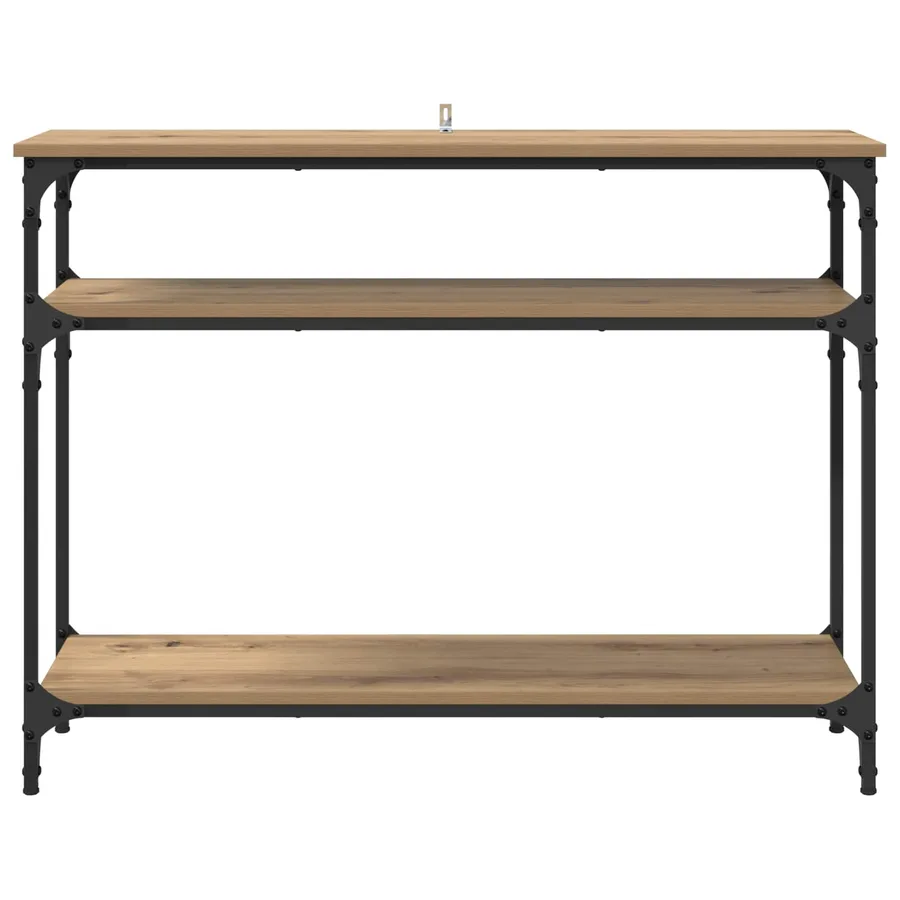 Table console Chêne artisanal 100 x 29 x 75 cm - 5