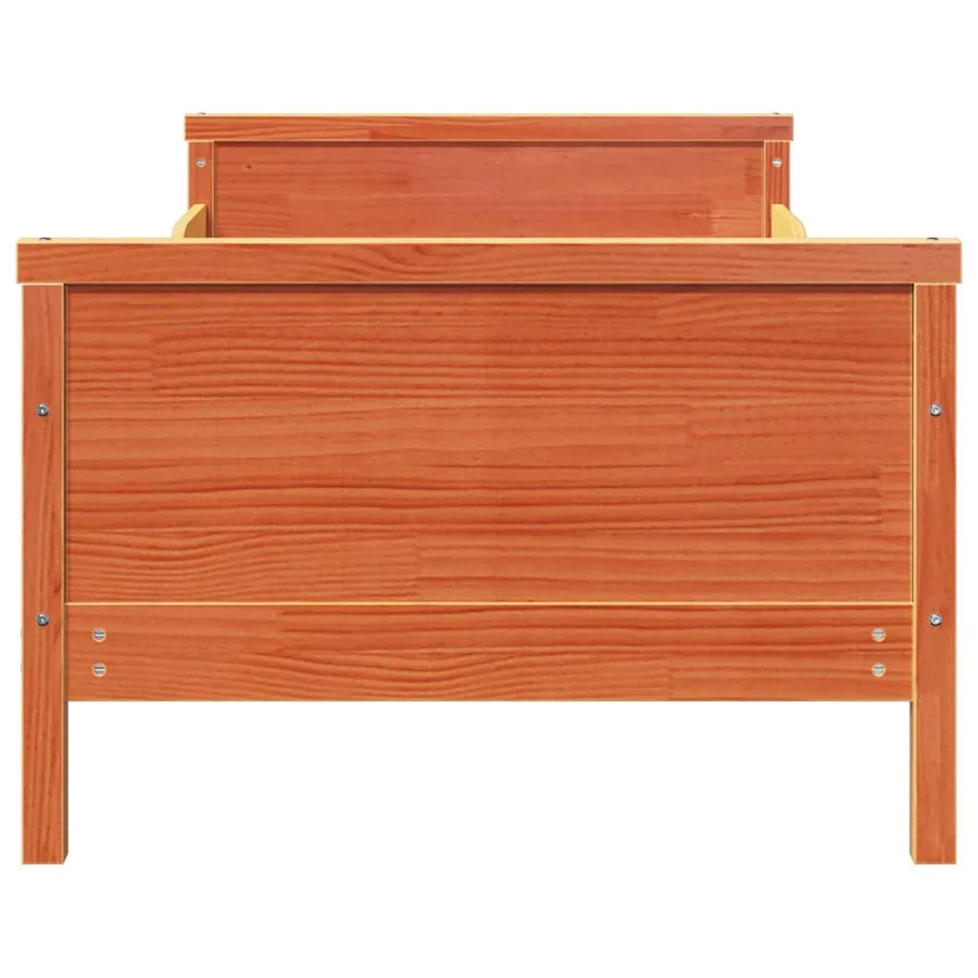 Cadre de lit Brun cire 80 x 200 cm Bois d'ingénierie - 5
