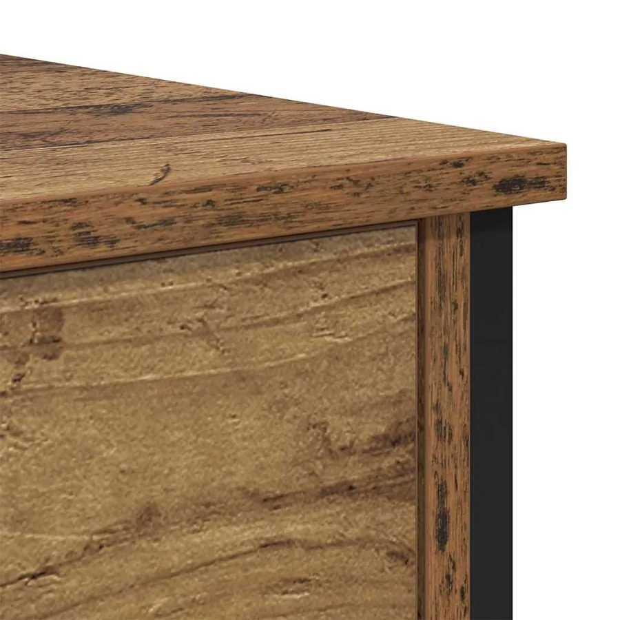 Table de chevet Bois ancien 34 x 35,5 x 45 cm Bois d'ingénierie - 10