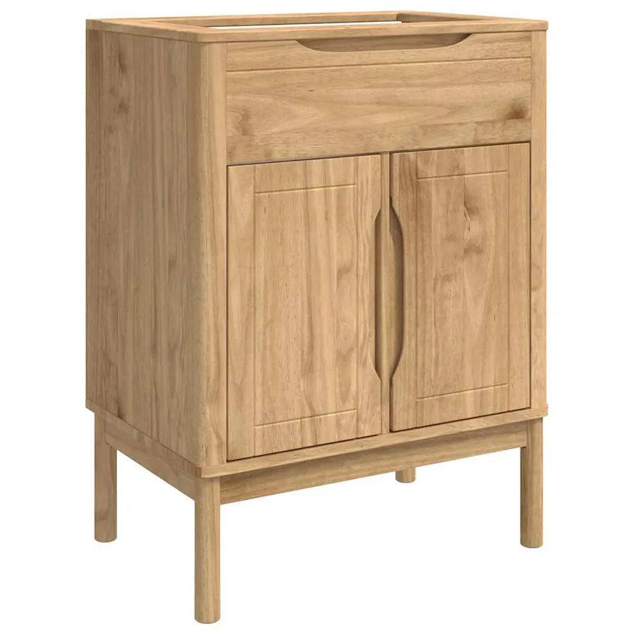 Ensemble de mobilier de salle de bain FLORO 3 pcs Cire marron - 5