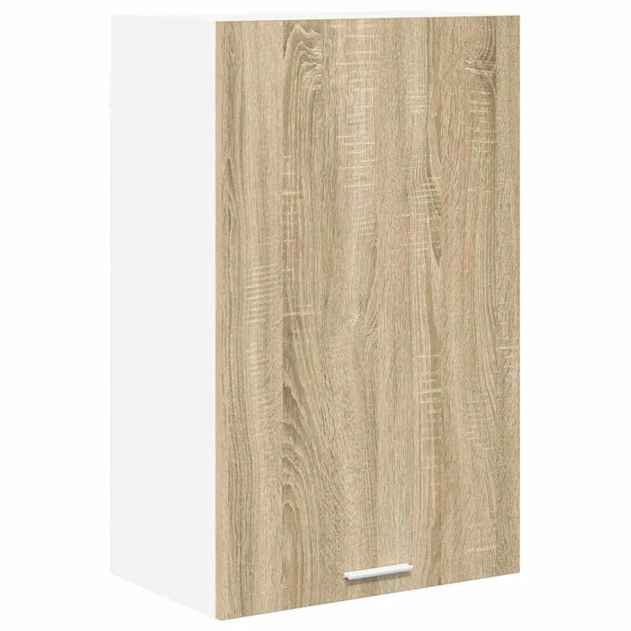 Armoire suspendue Chêne Sonoma et Blanc 50 x 31 x 80 cm - 2