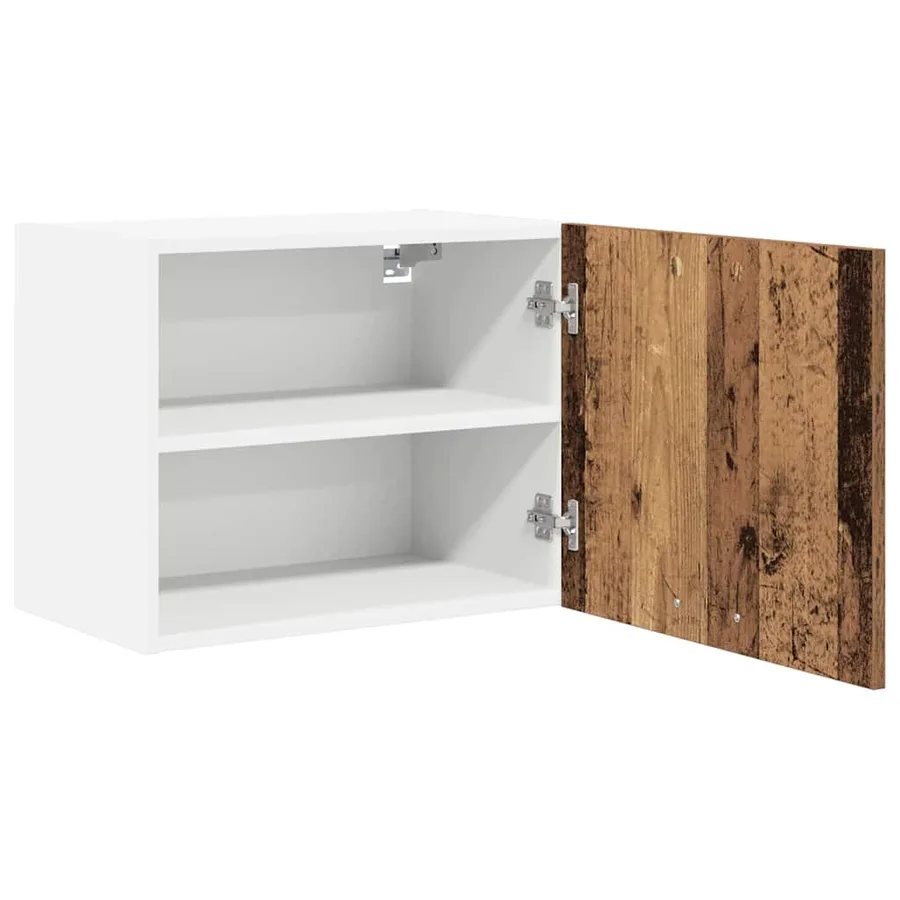 Armoire suspendue 2 pcs Bois ancien et Blanc 50 x 31 x 40 cm - 6