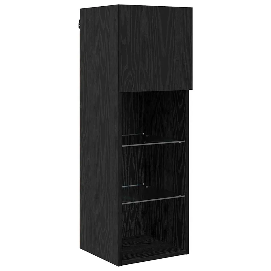 Meubles TV muraux 5 pcs Chêne noir Bois d'ingénierie - 6