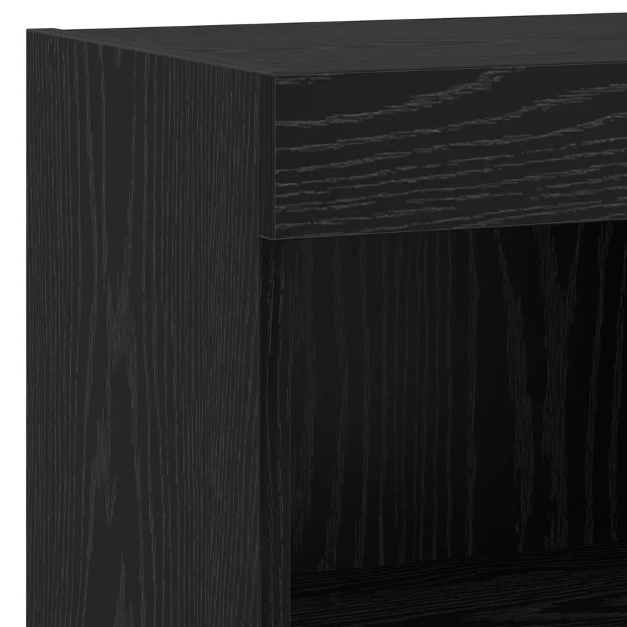 Meubles TV muraux 4 pcs Chêne noir Bois d'ingénierie - 8
