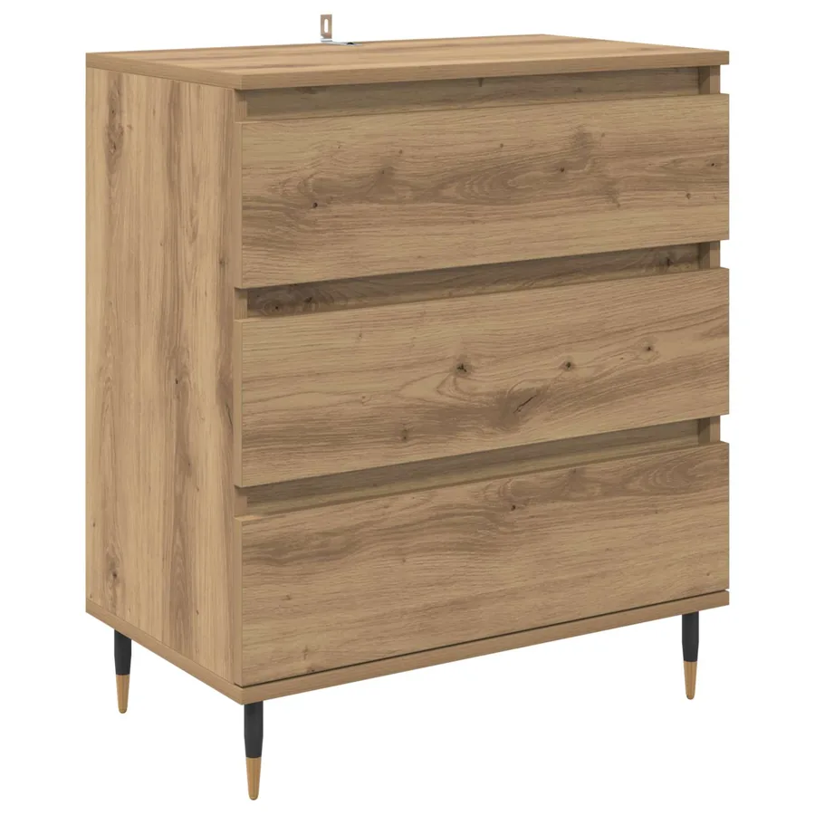 Buffet Chêne artisanal 60 x 35 x 70 cm Bois d'ingénierie - 2