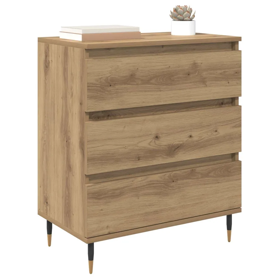 Buffet Chêne artisanal 60 x 35 x 70 cm Bois d'ingénierie - 3