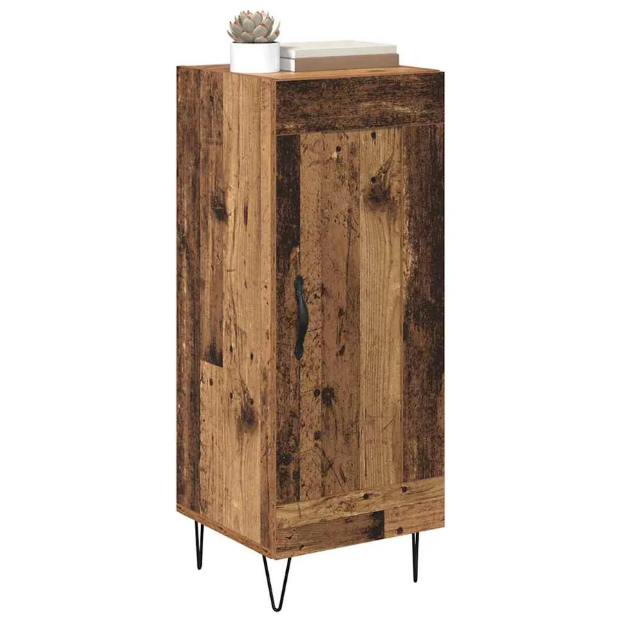 Buffet Bois Ancien 34,5 x 34 x 90 cm Bois d'ingénierie et fer - 3