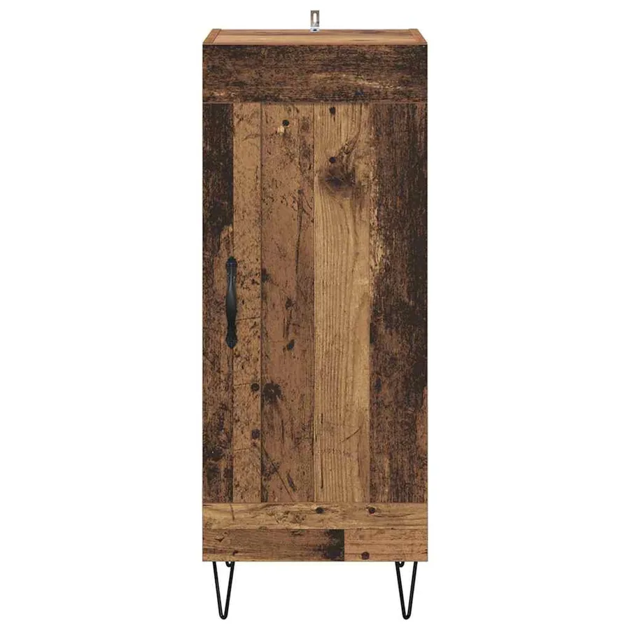 Buffet Bois Ancien 34,5 x 34 x 90 cm Bois d'ingénierie et fer - 6