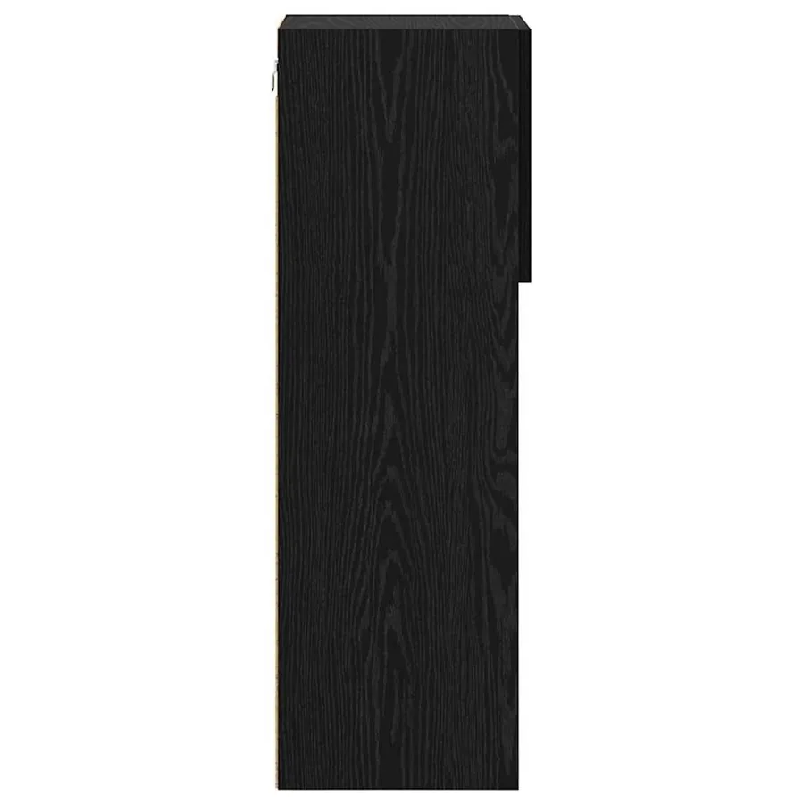 Meuble TV mural Chêne noir 30,5 x 30 x 90 cm Bois d'ingénierie - 8