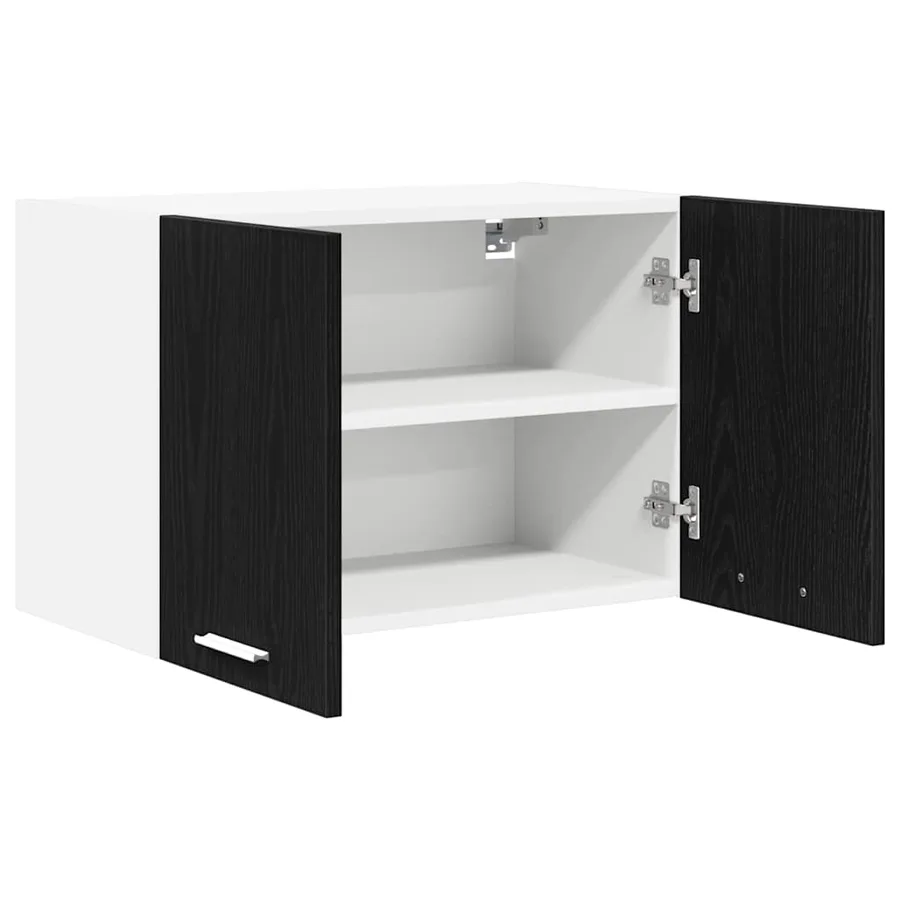 Armoire suspendue 2 pcs Chêne noir et Blanc 60 x 31 x 40 cm - 6