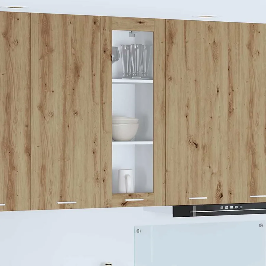Armoire suspendue avec porte Chêne artisanal 40 x 31 x 100 cm