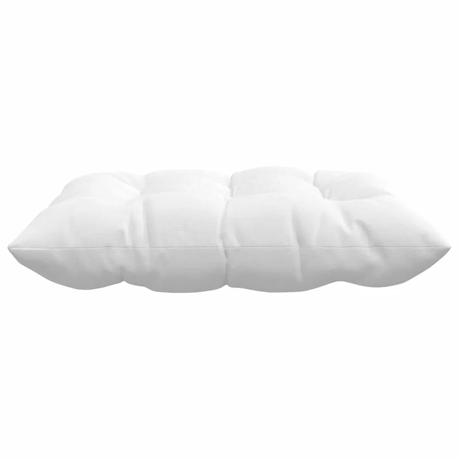 Coussins de siège 4 pcs Blanc 40 x 40 x 6 cm tissu - 6