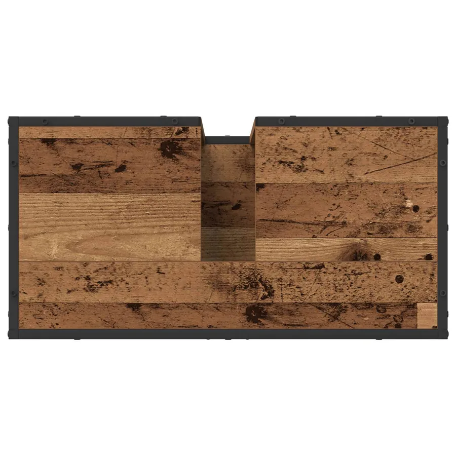 Ensemble de mobilier de salle de bain 2 pcs Bois Ancien - 8