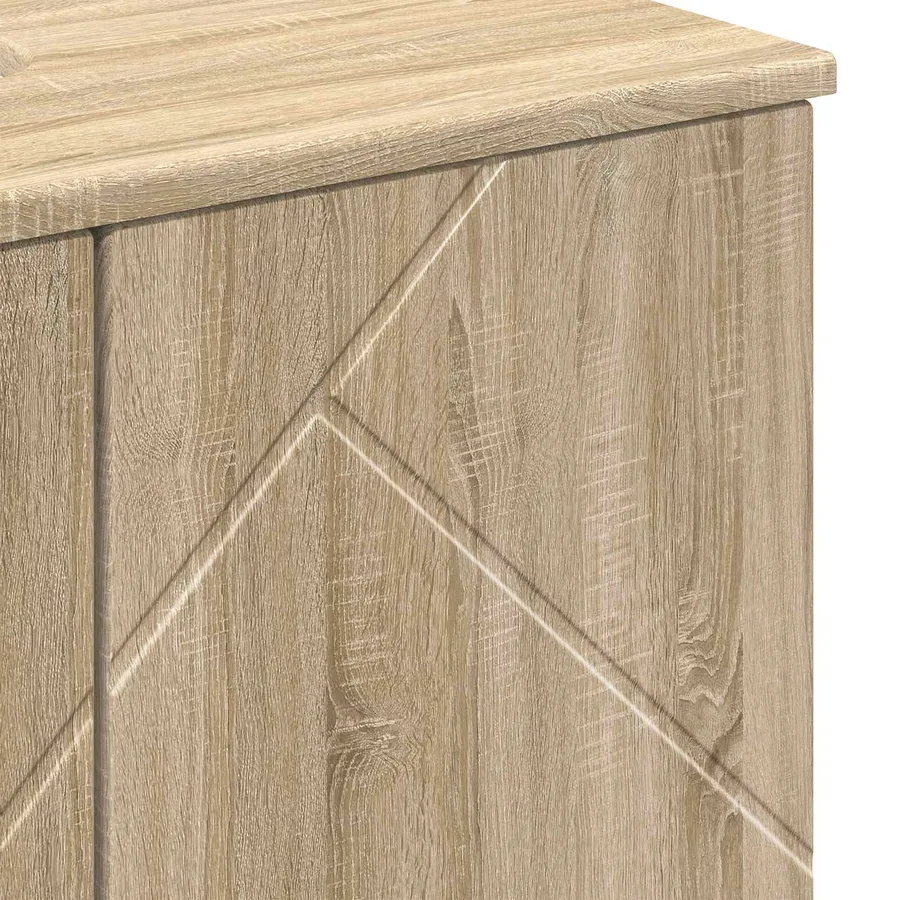 Cabinet de salle de bain Chêne Sonoma 61 x 35 x 64 cm - 11