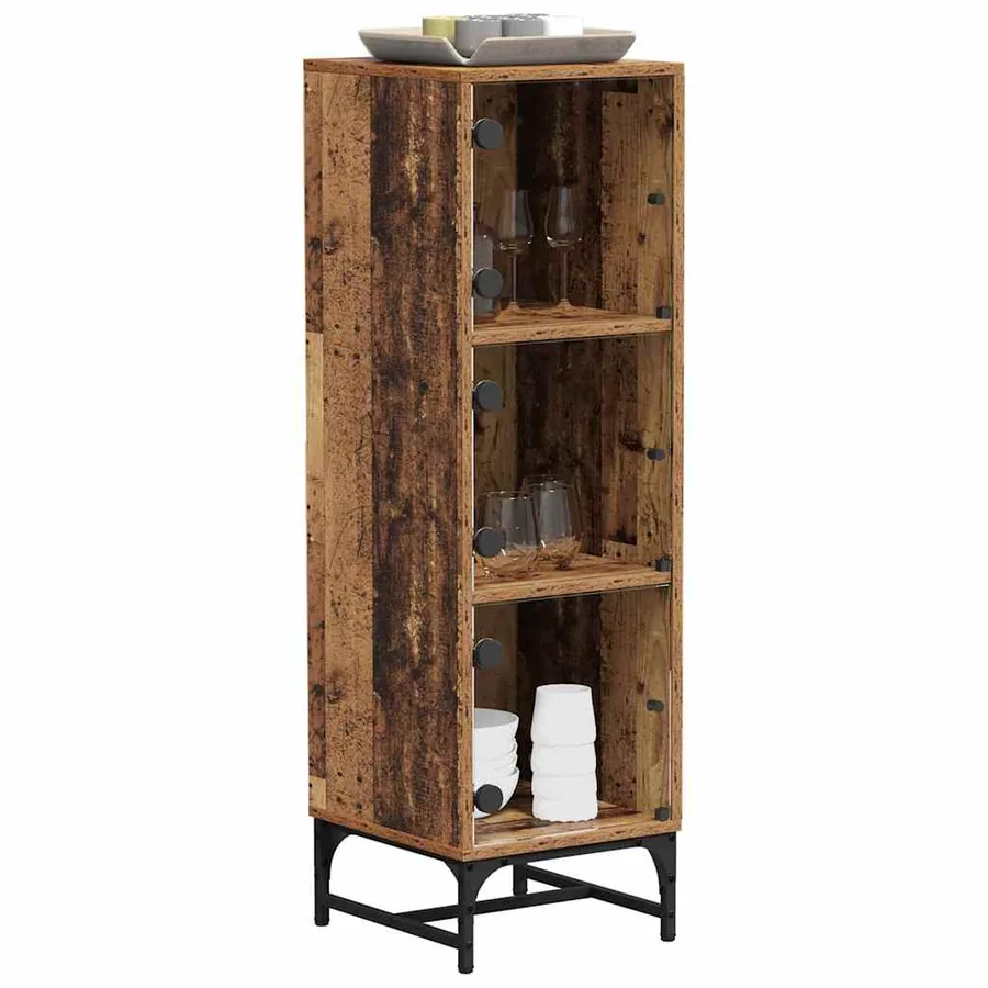 Buffet Bois ancien 35 x 37 x 117 cm - 3