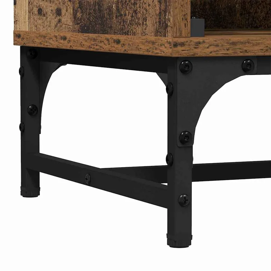Buffet Bois ancien 35 x 37 x 117 cm - 8