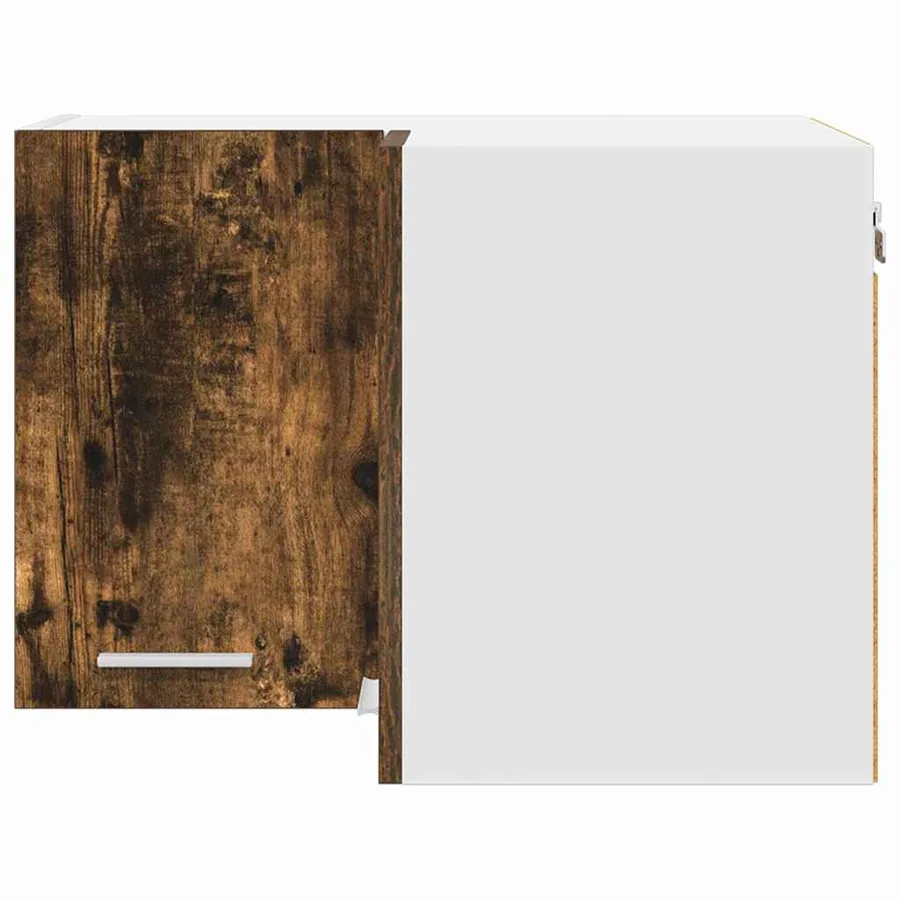 Armoire suspendue Chêne fumé et Blanc 57 x 57 x 40 cm - 6