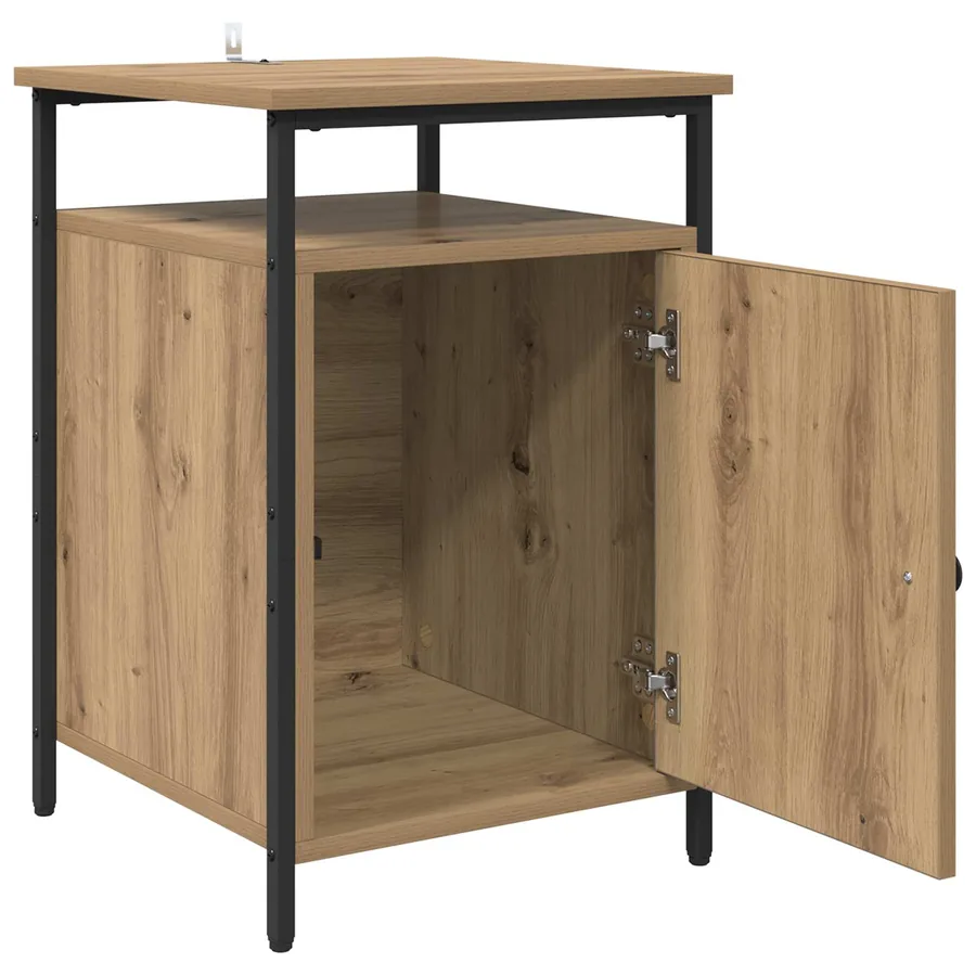 Cabinet de chevet 2 pc Chêne artisanal 40 x 42 x 60cm - 5