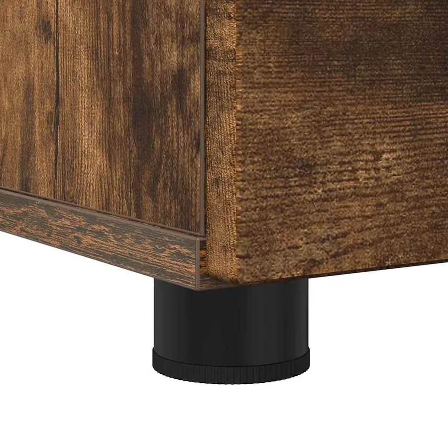 Cabinet de salle de bain Chêne fumé 76,5 x 35 x 64 cm - 9