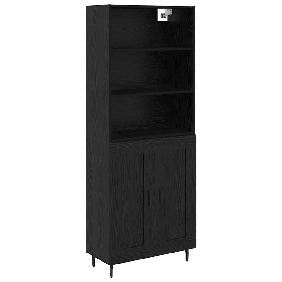 Haut Armoire Chêne noir 69,5 x 34 x 180 cm - 2