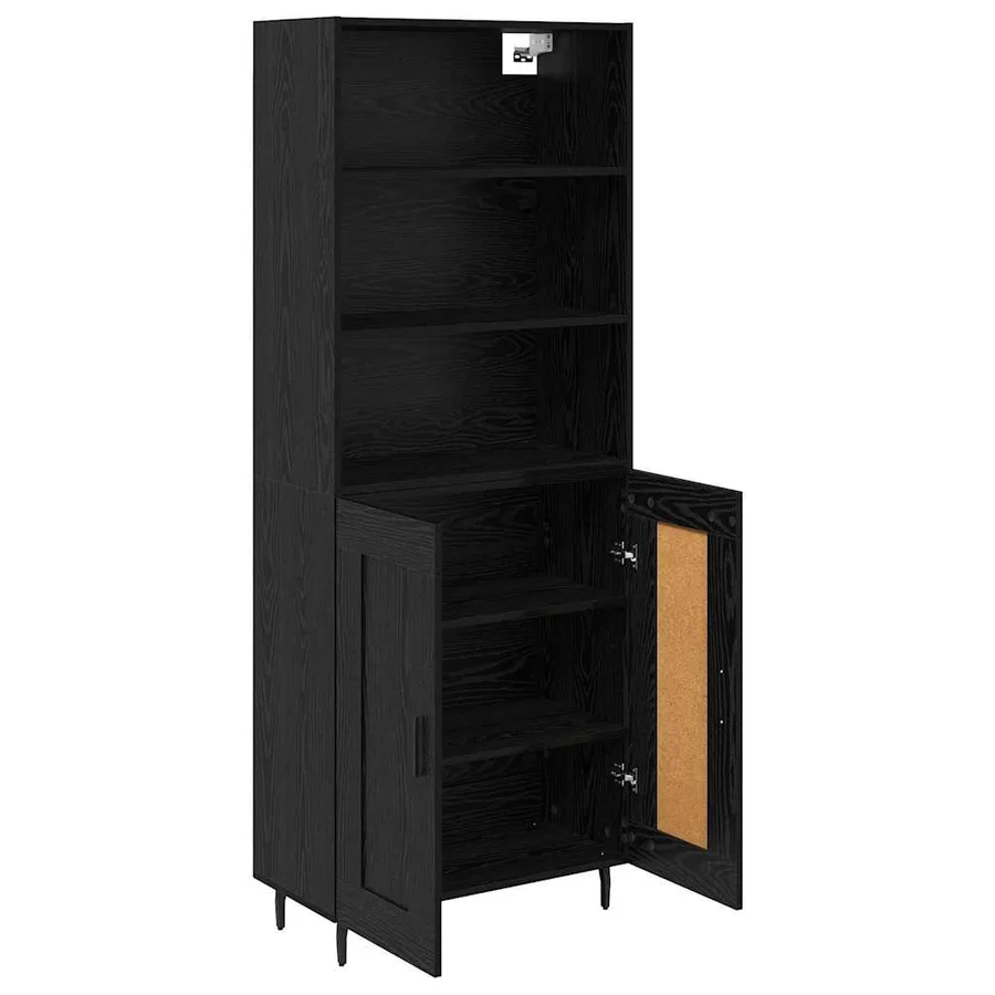 Haut Armoire Chêne noir 69,5 x 34 x 180 cm - 5