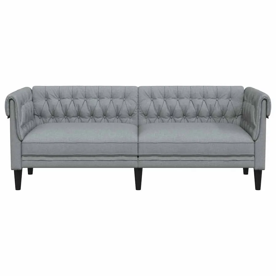 Canapé Gris clair 201,5 x 74,5 x 74,5 cm Polyester - 4