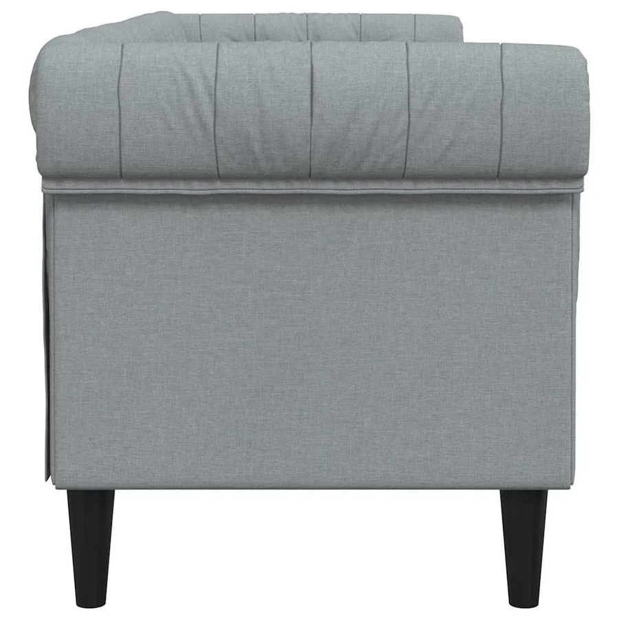 Canapé Gris clair 201,5 x 74,5 x 74,5 cm Polyester - 5