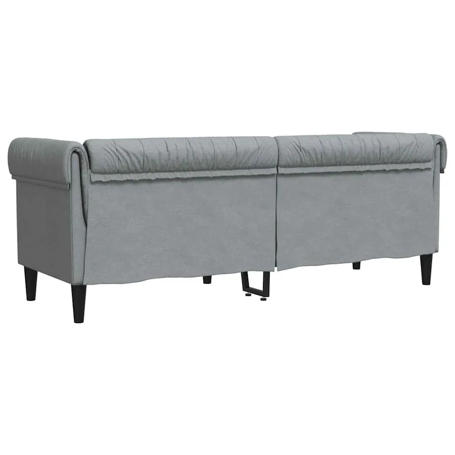 Canapé Gris clair 201,5 x 74,5 x 74,5 cm Polyester - 6