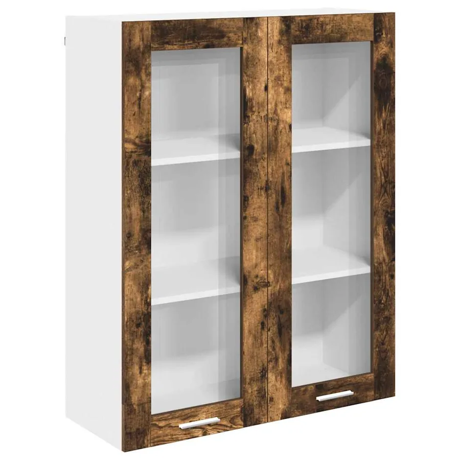 Armoire suspendue Chêne fumé 80 x 31 x 100 cm Bois d'ingénierie - 2