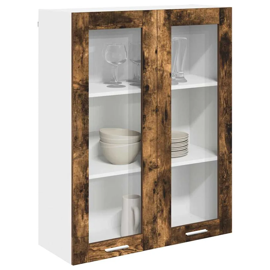 Armoire suspendue Chêne fumé 80 x 31 x 100 cm Bois d'ingénierie - 3