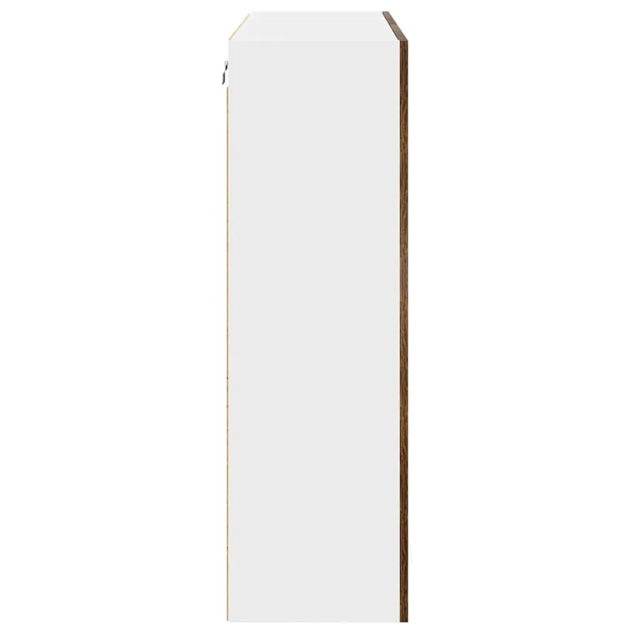 Armoire suspendue Chêne fumé 80 x 31 x 100 cm Bois d'ingénierie - 7