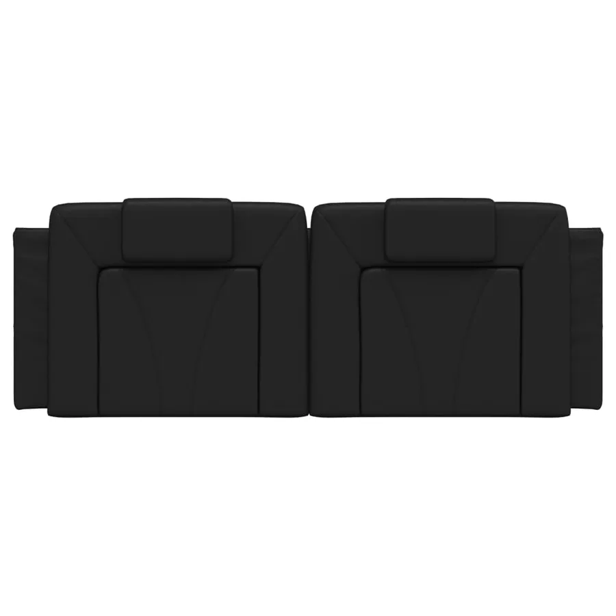 Coussin de tête de lit Viana noir 152 cm similicuir - 5