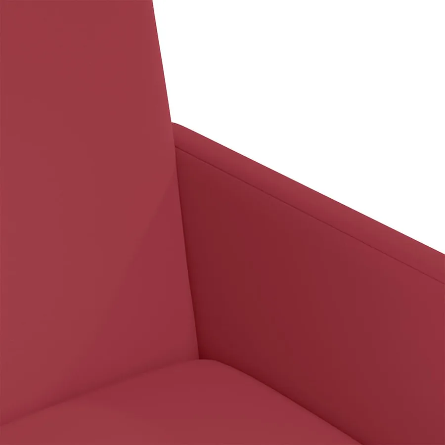 Chaises de Salle à Manger avec Roues 2 pcs Bordeaux Faux cuir - 7